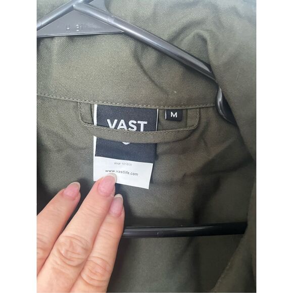Vast. Green Military-Style Jacket NEW - Picture 5 of 9